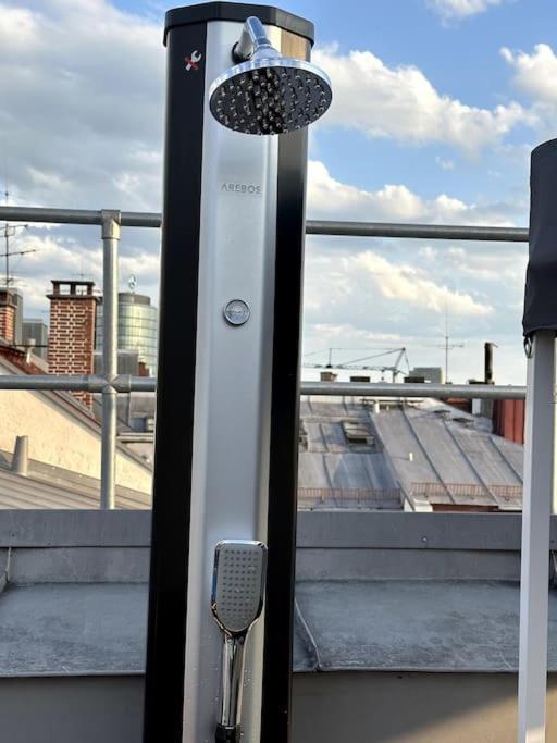 6 Zimmer Maisonette-Penthouse Pool Dachterrasse Luxus München Buitenkant foto